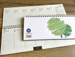 Tischkalender quer RC Grüner Baum 1W/2S 2025