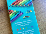 Bleistift-Set Regenbogen "Happiness" aus RC-Papier