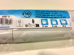 10 Thermopapierrollen 57mm 18m ec Exac