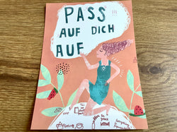 Postkarte „Pass auf dich auf“ art+nature