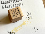 Mini-Stempel Notenwolke (Cats on appletrees)