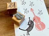 Mini-Stempel Notenwolke (Cats on appletrees)